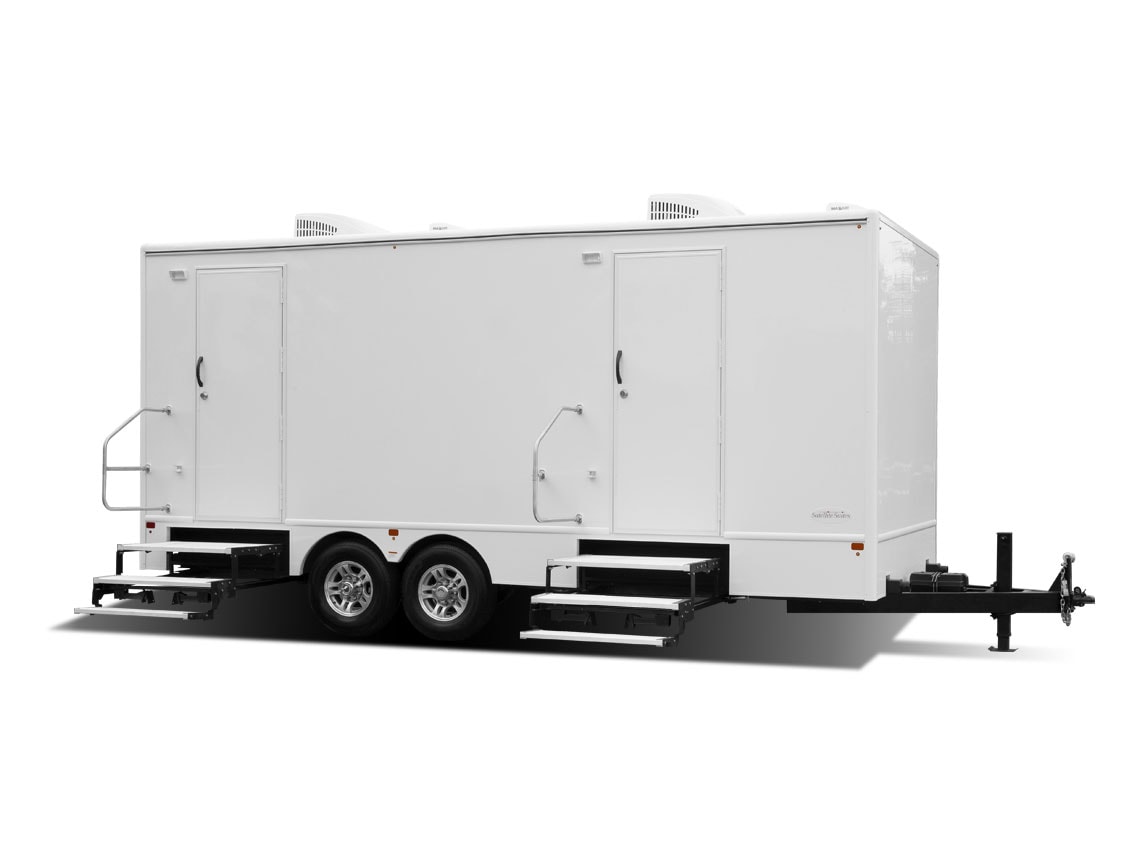 8 Stall Spa Restroom Trailer Rental