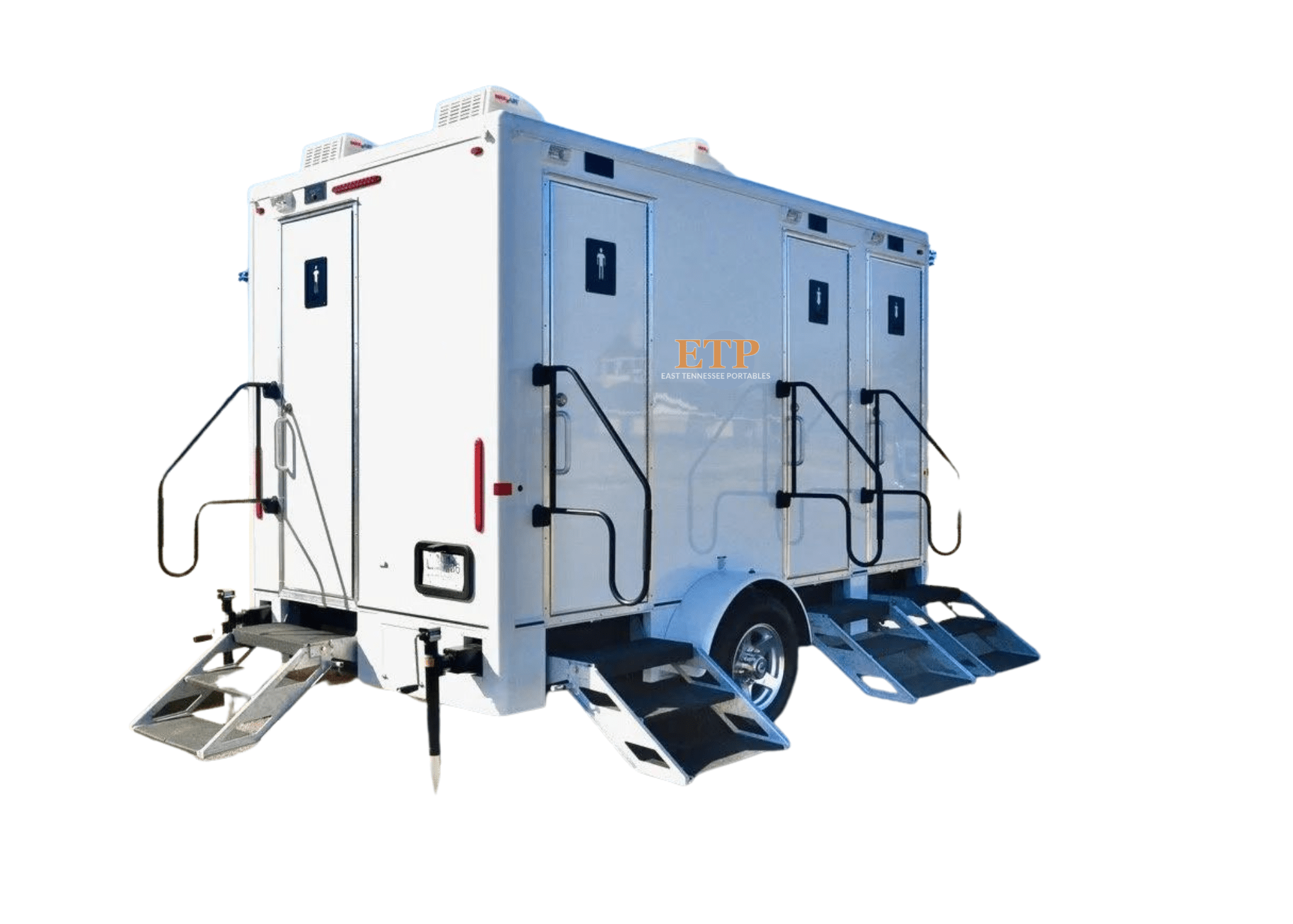 4 Stall Luxury Restroom Trailer Rental